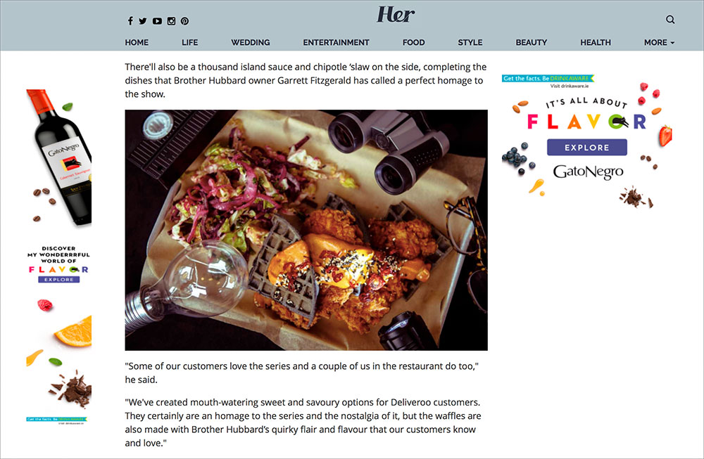 Deliveroo food photography shoot inspired by the Netflix series Stranger Things
